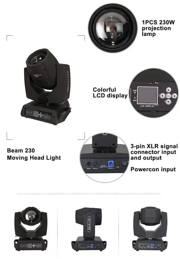 Factory Price 230W 7r Sharpy Beam Moving Head Stage DJ Show Light