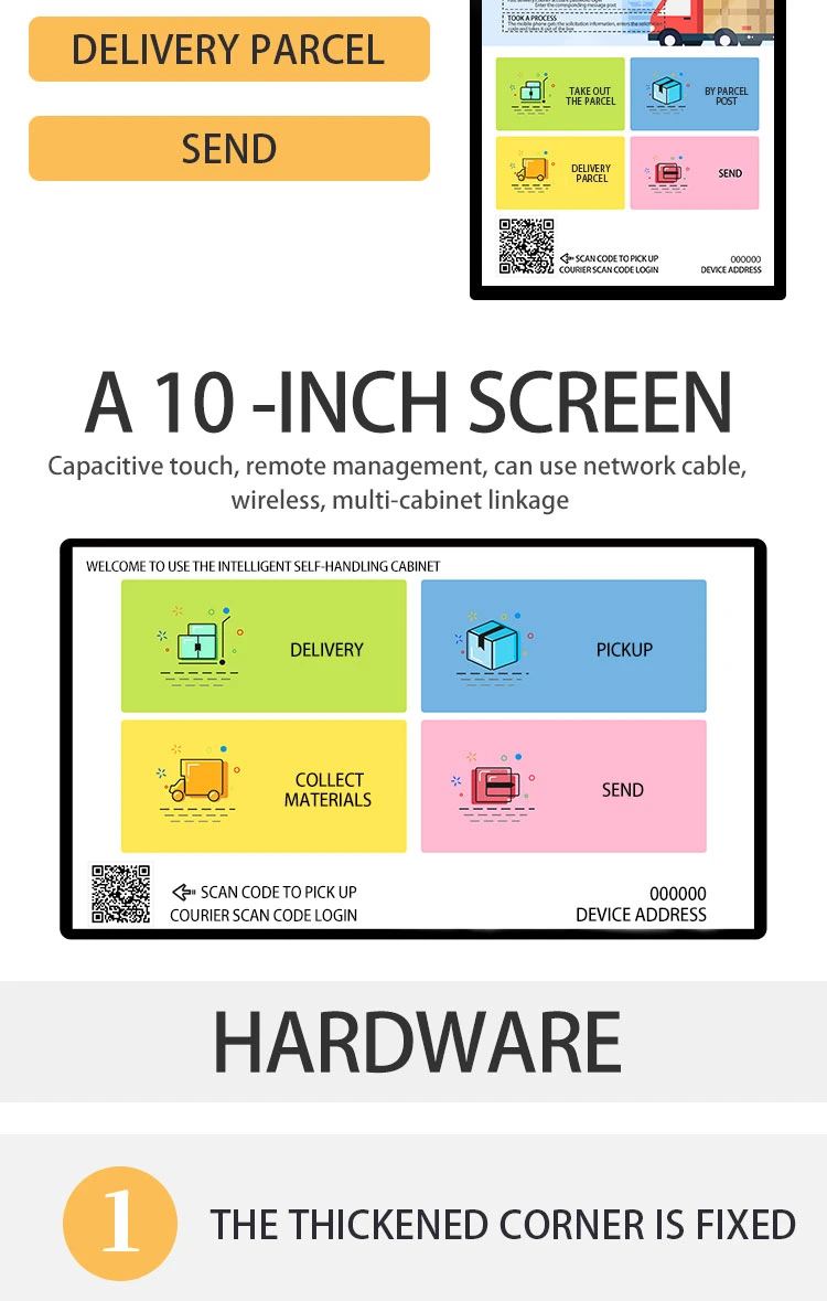 Waterproof Outdoor 24 Door Intelligent Fingerprint Electronic Safe Cabinet