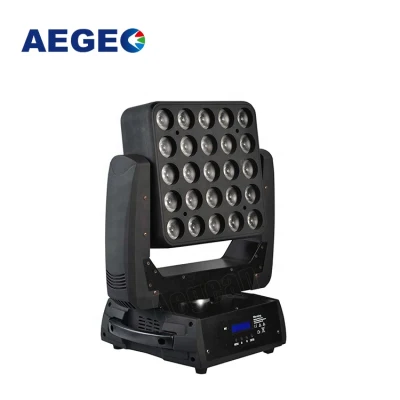 Luce a testa mobile LED RGB a 9 angoli con fascio di ragno da 9 pezzi X 3 W