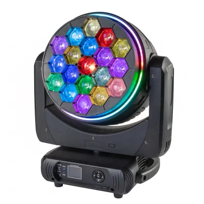 Gbr-Be1940r Faro mobile a testa mobile con zoom B-Eye 19X40W LED con effetto anello