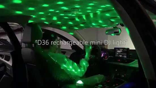 Luci decorative ambientali Luci per proiettori a LED per cielo stellato portatili Luci per ritmo musicale DJ con sfera magica da discoteca