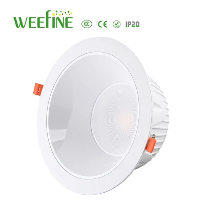 Downlight LED da 24 W con luce attenuata a tre colori per alloggiamento in lega di alluminio del centro commerciale (WF-BJ-24W)