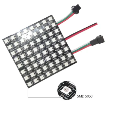 Pannello luminoso a matrice di pixel Ws2812b DC5V 8*8 cm di alta qualità