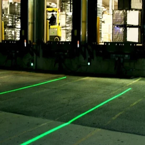 Spia di avvertenza linea montata lateralmente rossa verde laser per carrello elevatore Mxlr 9-80V